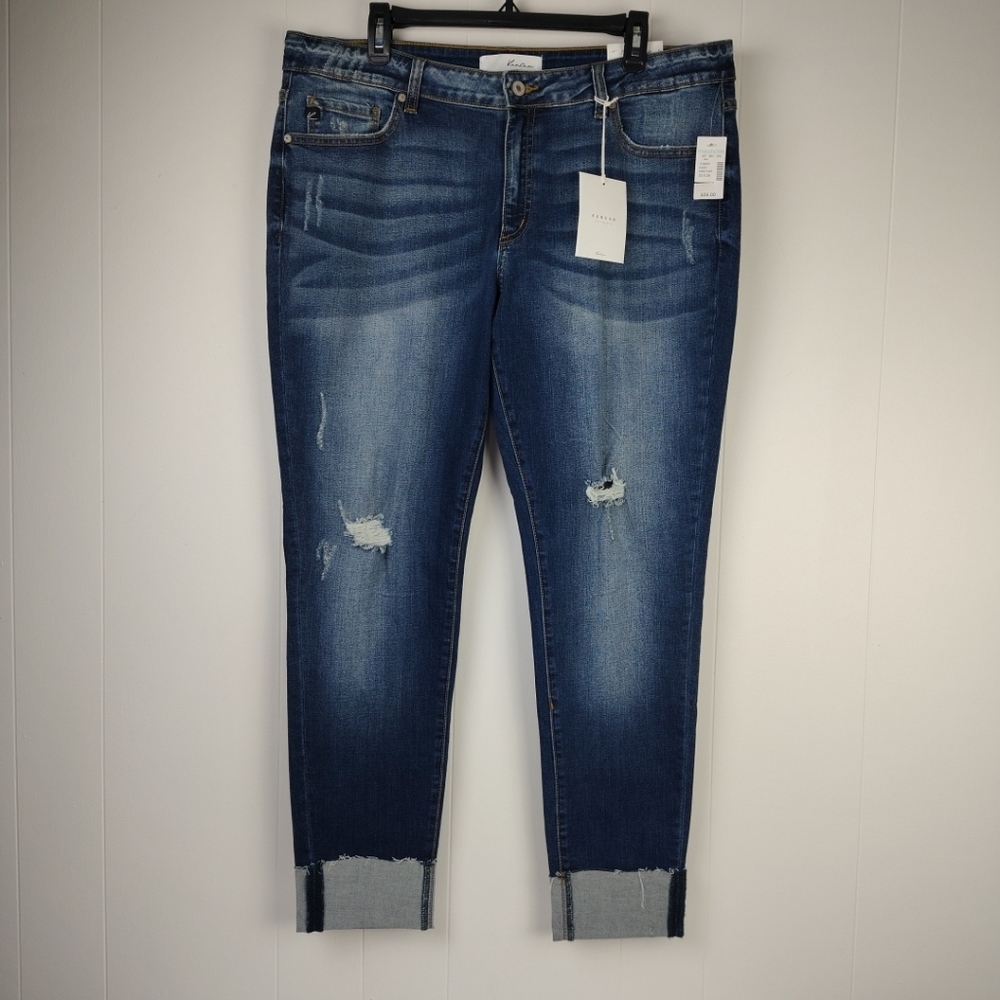 KanCan cuffed Cropped denim Jeans 33x29